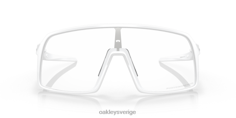 Oakley sutro (låg bropassning) T8RX0476 klara till svarta iridium fotokroma linser, matt vit ram