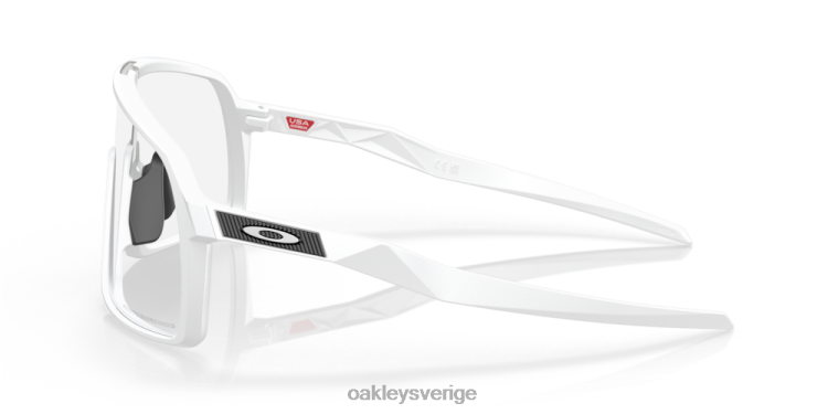 Oakley sutro (låg bropassning) T8RX0476 klara till svarta iridium fotokroma linser, matt vit ram
