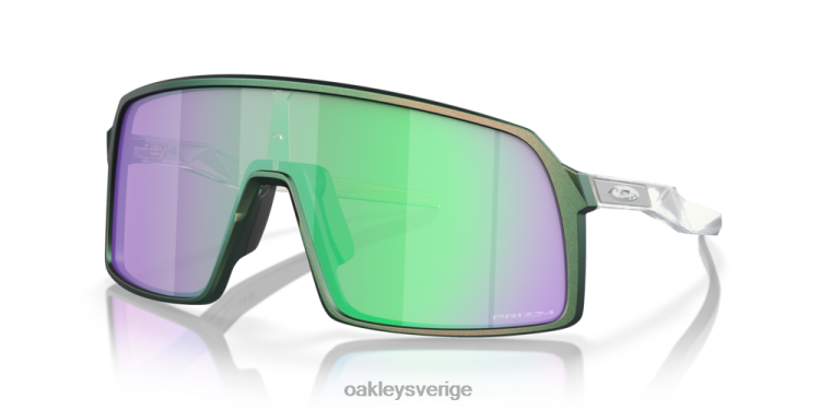 Oakley sutro (låg bryggpassning) upptäck samling T8RX0927 prizm road jade linser, matt silvergrön färgskiftningsram