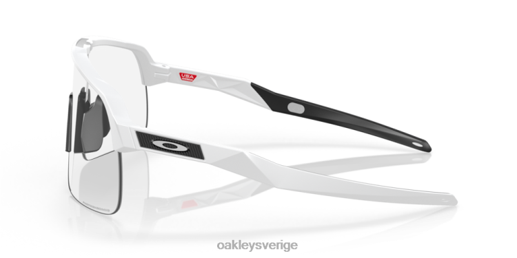 Oakley sutro lite (låg bryggpassning) T8RX0454 klara till svarta iridium fotokroma linser, matt vit ram