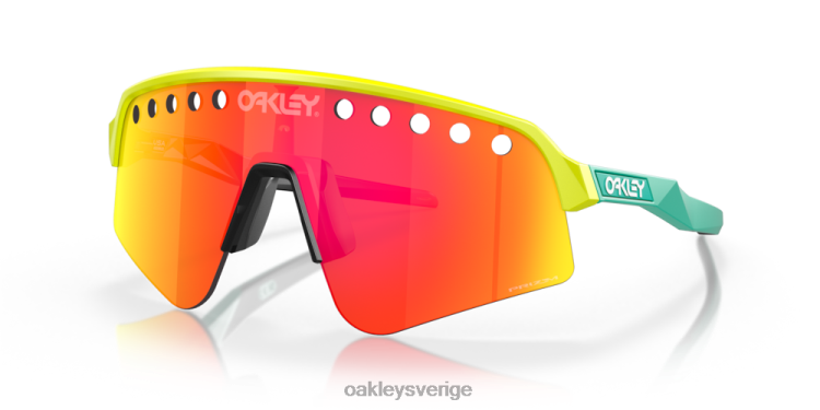 Oakley sutro lite svep (ventilerad) T8RX0233 prizm ruby ​​linser, tennisboll gul ram