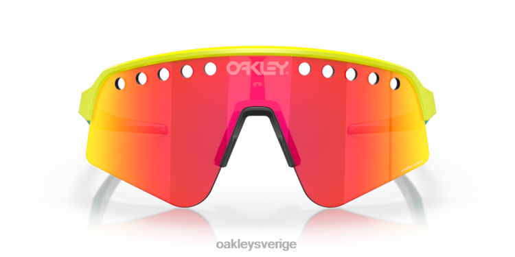 Oakley sutro lite svep (ventilerad) T8RX0233 prizm ruby ​​linser, tennisboll gul ram