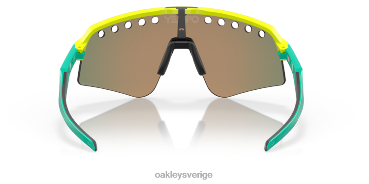 Oakley sutro lite svep (ventilerad) T8RX0233 prizm ruby ​​linser, tennisboll gul ram