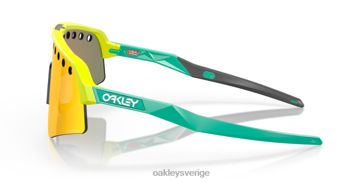 Oakley sutro lite svep (ventilerad) T8RX0233 prizm ruby ​​linser, tennisboll gul ram