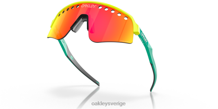Oakley sutro lite svep (ventilerad) T8RX0233 prizm ruby ​​linser, tennisboll gul ram