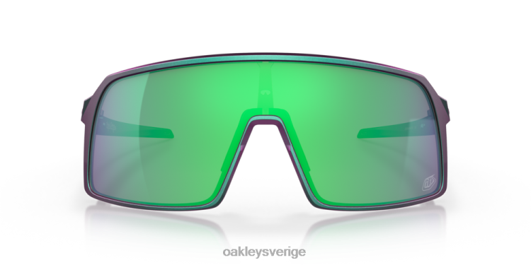 Oakley sutro troy lee designs serie T8RX0928 prizm jade linser, troy lee designs matt lila grön skiftbåge