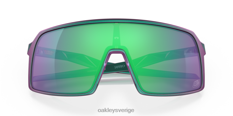 Oakley sutro troy lee designs serie T8RX0928 prizm jade linser, troy lee designs matt lila grön skiftbåge
