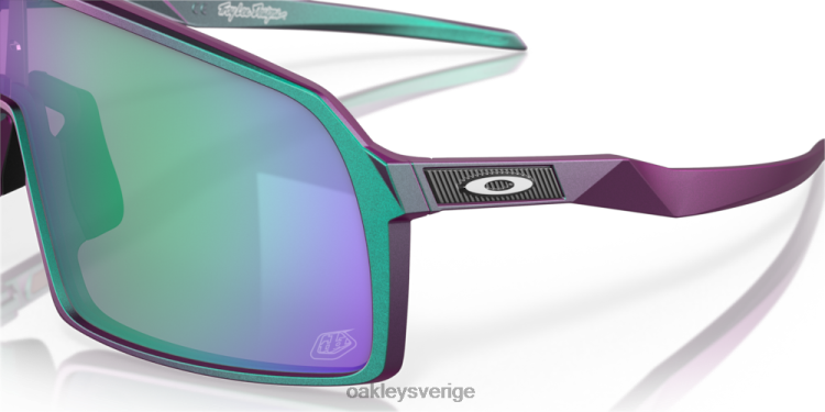 Oakley sutro troy lee designs serie T8RX0928 prizm jade linser, troy lee designs matt lila grön skiftbåge