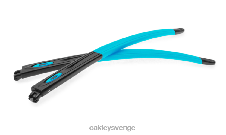 Oakley korslänkade tillbehörsskalmar T8RX02003 satinsvart/himmelblå