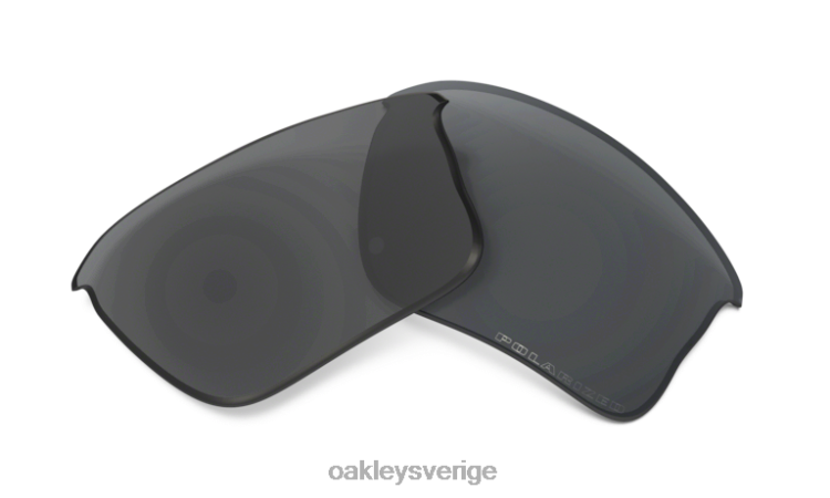 Oakley flak jacket xlj (låg bryggpassning) utbyteslins T8RX01708 svarta iridiumpolariserade linser