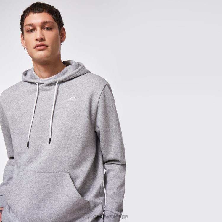 Oakley avslappnad tröja med luvtröja T8RX02426 ny granitljung