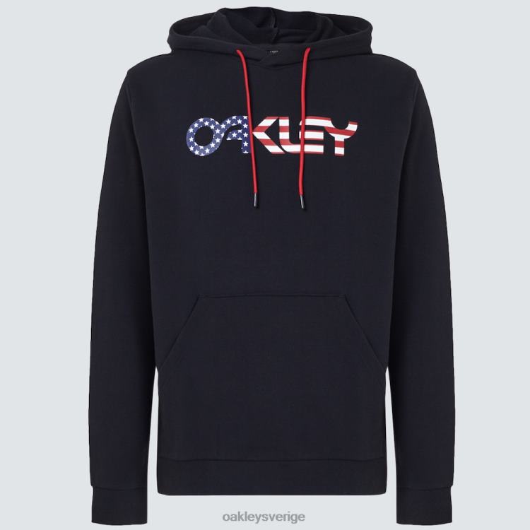 Oakley b1b po hoodie 2.0 T8RX02473 svart/amerikansk flagga