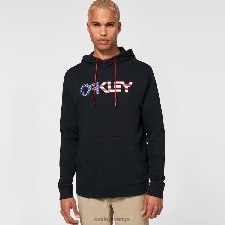 Oakley b1b po hoodie 2.0 T8RX02473 svart/amerikansk flagga