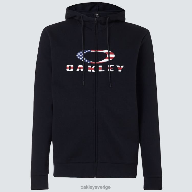 Oakley bark fz hoodie 2.0 T8RX02253 svart/amerikansk flagga