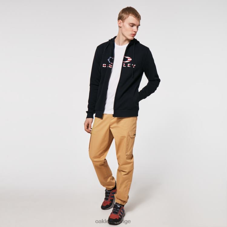 Oakley bark fz hoodie 2.0 T8RX02253 svart/amerikansk flagga