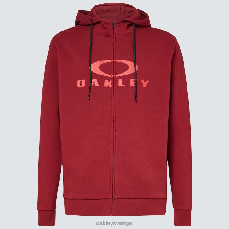 Oakley bark fz hoodie 2.0 T8RX02257 järnröd