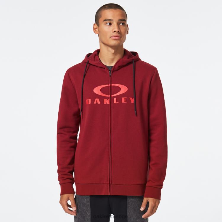 Oakley bark fz hoodie 2.0 T8RX02257 järnröd
