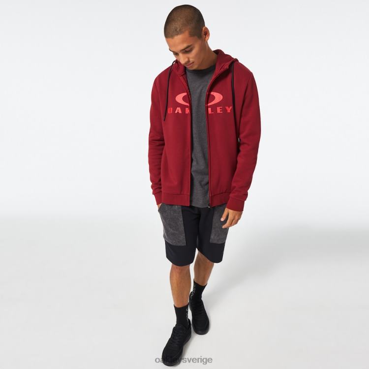 Oakley bark fz hoodie 2.0 T8RX02257 järnröd