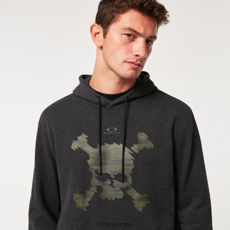Oakley camo skull pullover hoodie T8RX02293 blackout hthr