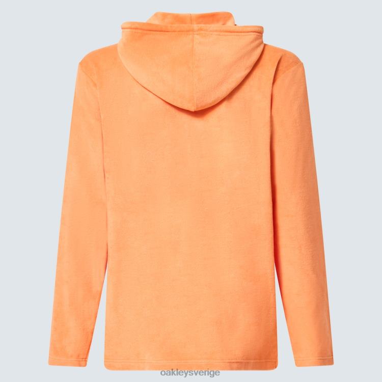 Oakley dawny 1/4 hoodie med dragkedja T8RX02235 mjuk orange