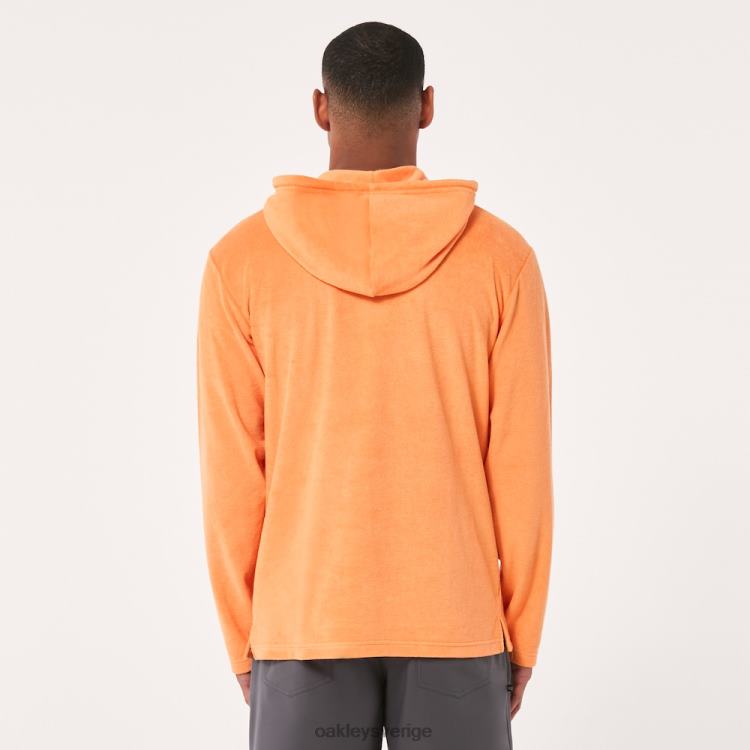 Oakley dawny 1/4 hoodie med dragkedja T8RX02235 mjuk orange