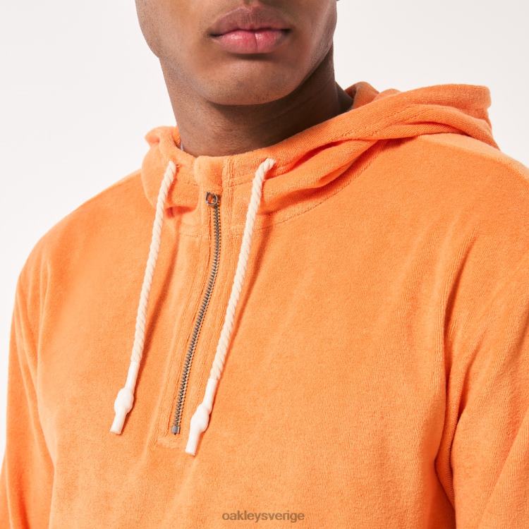 Oakley dawny 1/4 hoodie med dragkedja T8RX02235 mjuk orange