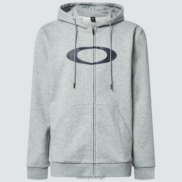 Oakley ellips huvtröja med dragkedja T8RX02280 ny granit hthr