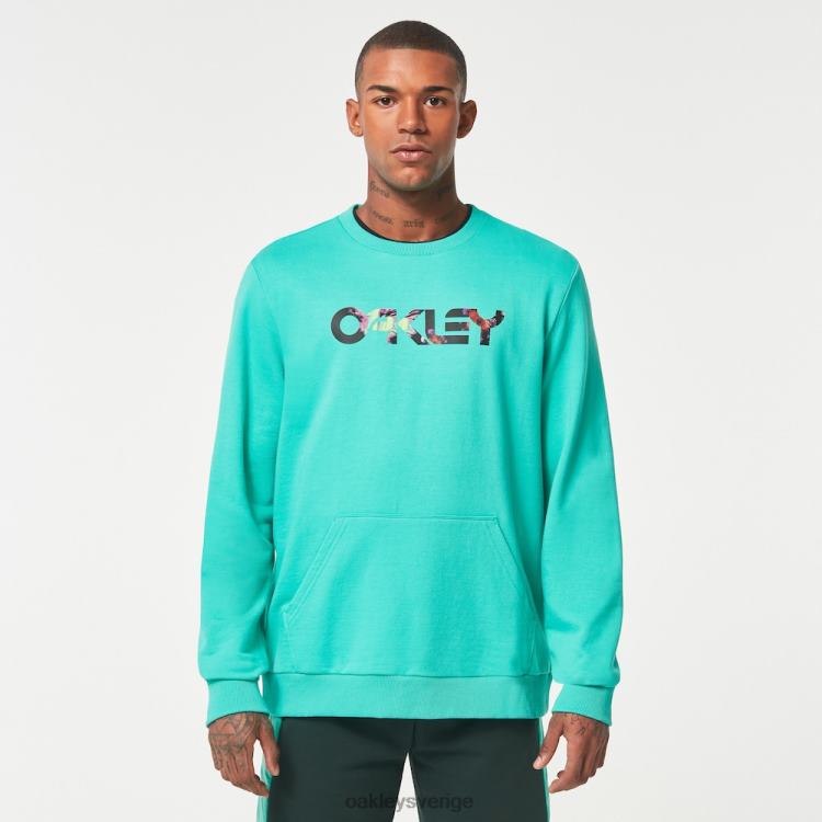 Oakley floral splash b1b besättning T8RX02122 mintgrön