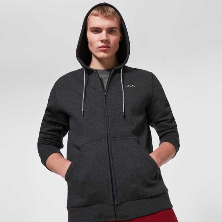 Oakley koppla av hoodie med dragkedja T8RX02423 mörkgrå ljung