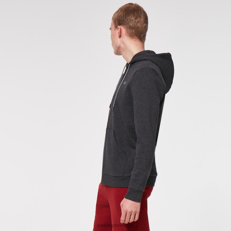 Oakley koppla av hoodie med dragkedja T8RX02423 mörkgrå ljung