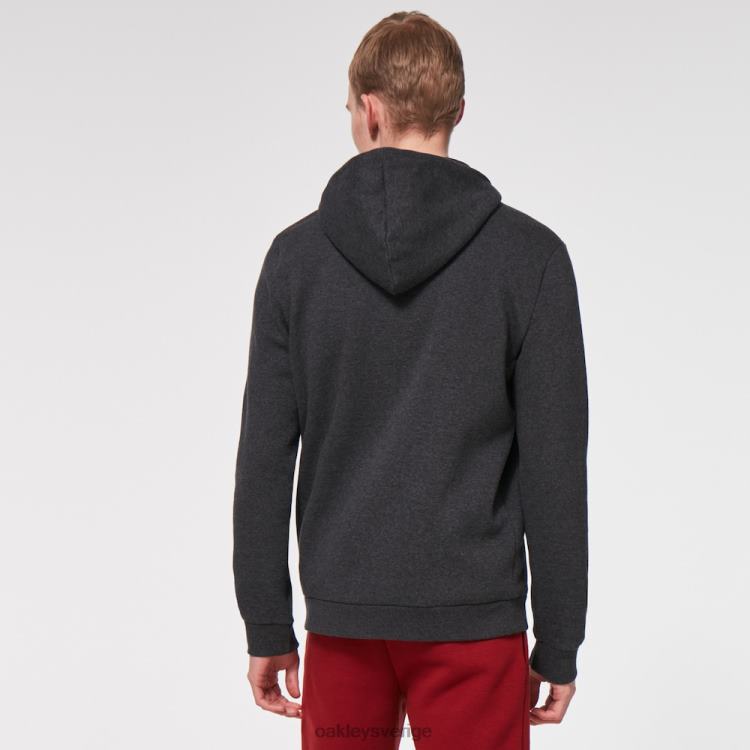 Oakley koppla av hoodie med dragkedja T8RX02423 mörkgrå ljung