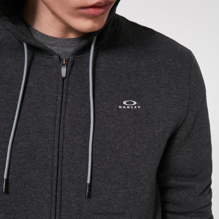 Oakley koppla av hoodie med dragkedja T8RX02423 mörkgrå ljung