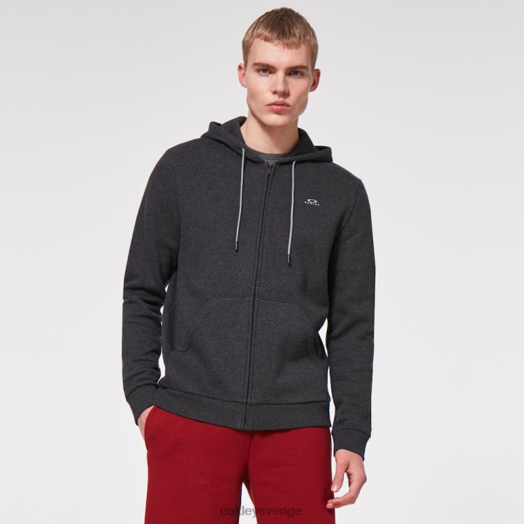 Oakley koppla av hoodie med dragkedja T8RX02423 mörkgrå ljung
