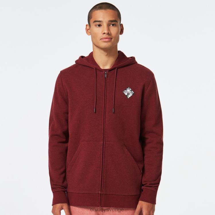 Oakley palms b1b fz sweatshirt T8RX02533 järnröd ljung