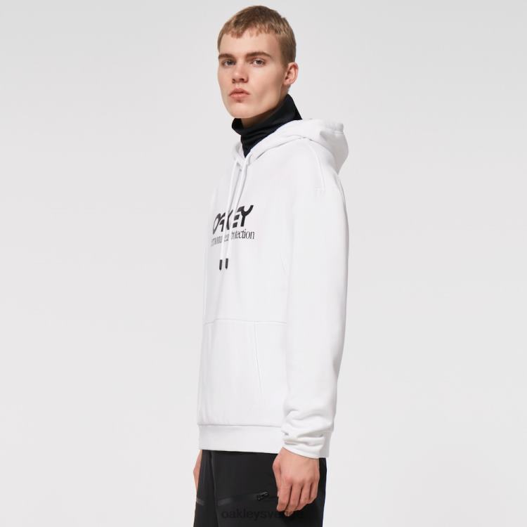 Oakley rider long 2.0 hoodie T8RX02454 vit svart