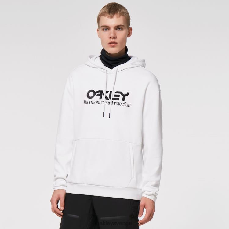 Oakley rider long 2.0 hoodie T8RX02454 vit svart