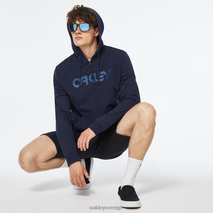 Oakley teddy huvtröja med dragkedja T8RX02504 fathom/poseidon