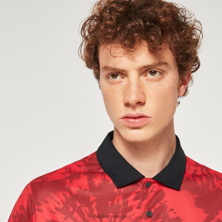 Oakley mtndye clrblk polo T8RX02358 järnröd