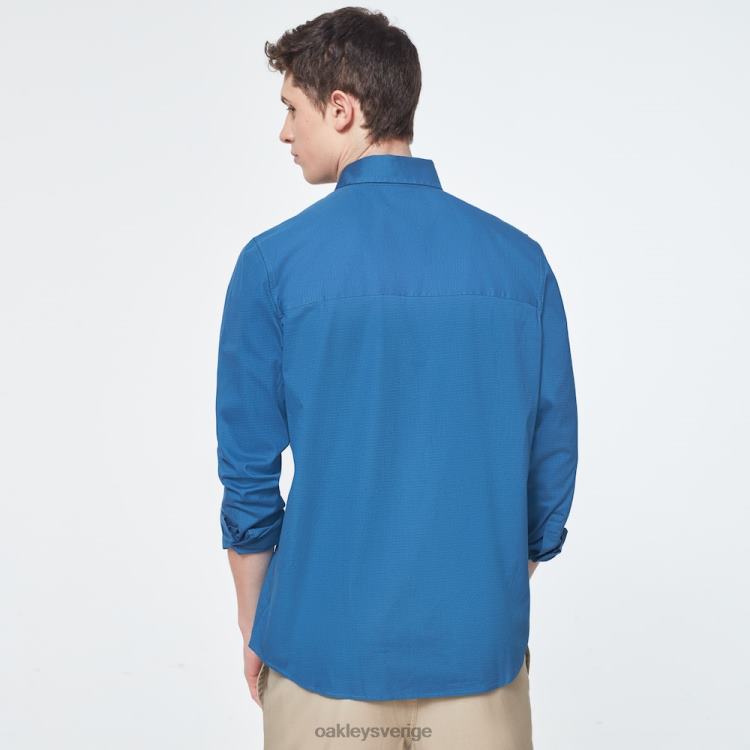 Oakley arbetskläder patch ls skjorta T8RX02401 interstellär blå