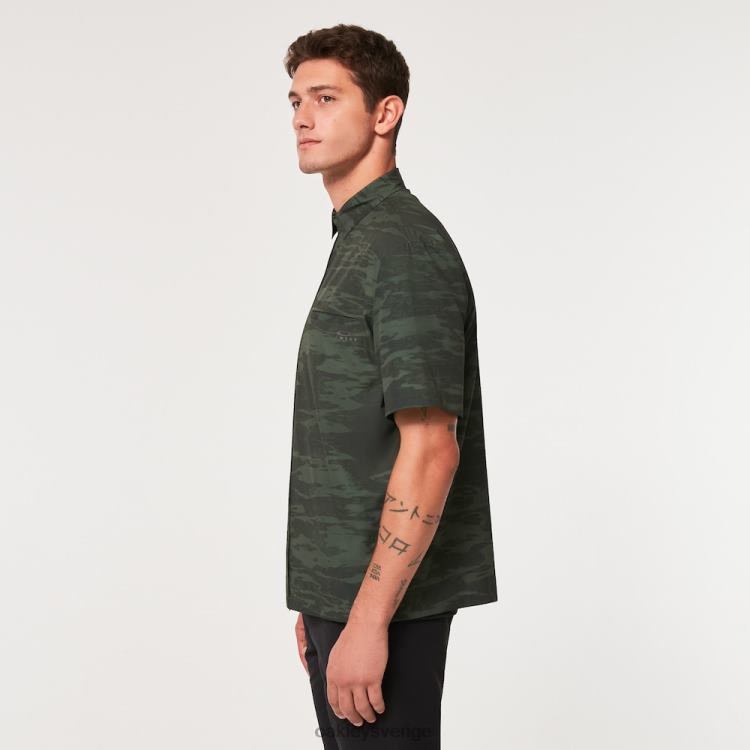 Oakley rc tröja hela dagen T8RX02242 borsta tiger camo grön