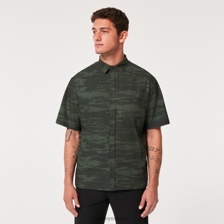 Oakley rc tröja hela dagen T8RX02242 borsta tiger camo grön