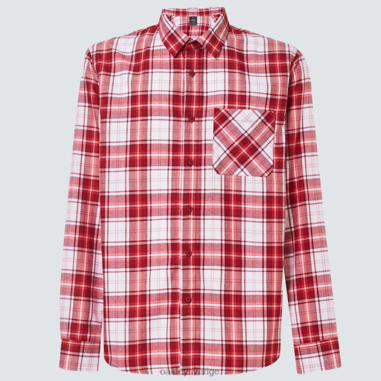 Oakley väsentliga plus lt flanell ls T8RX02414 djup röd ruta