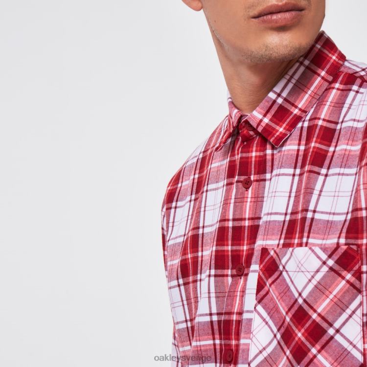 Oakley väsentliga plus lt flanell ls T8RX02414 djup röd ruta