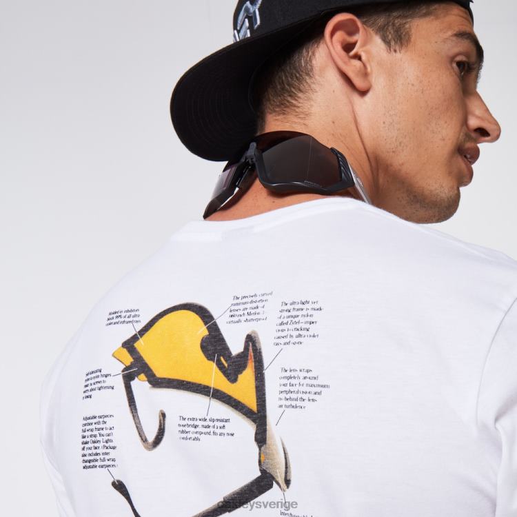 Oakley Heritage ögonskugga t-shirt T8RX02416 vit