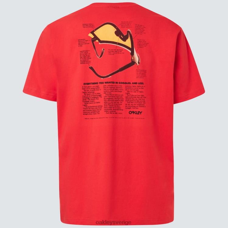Oakley Heritage ögonskugga t-shirt T8RX02417 vallmoröd