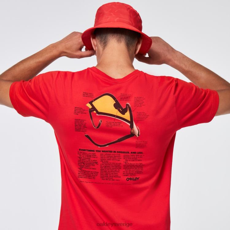 Oakley Heritage ögonskugga t-shirt T8RX02417 vallmoröd