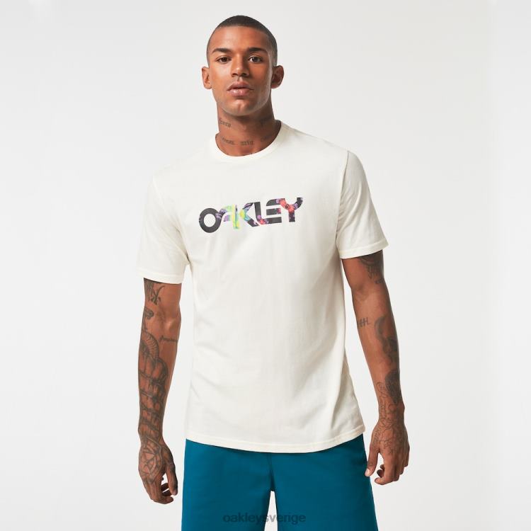 Oakley blommig splash b1b t-shirt T8RX02115 arktisk vit