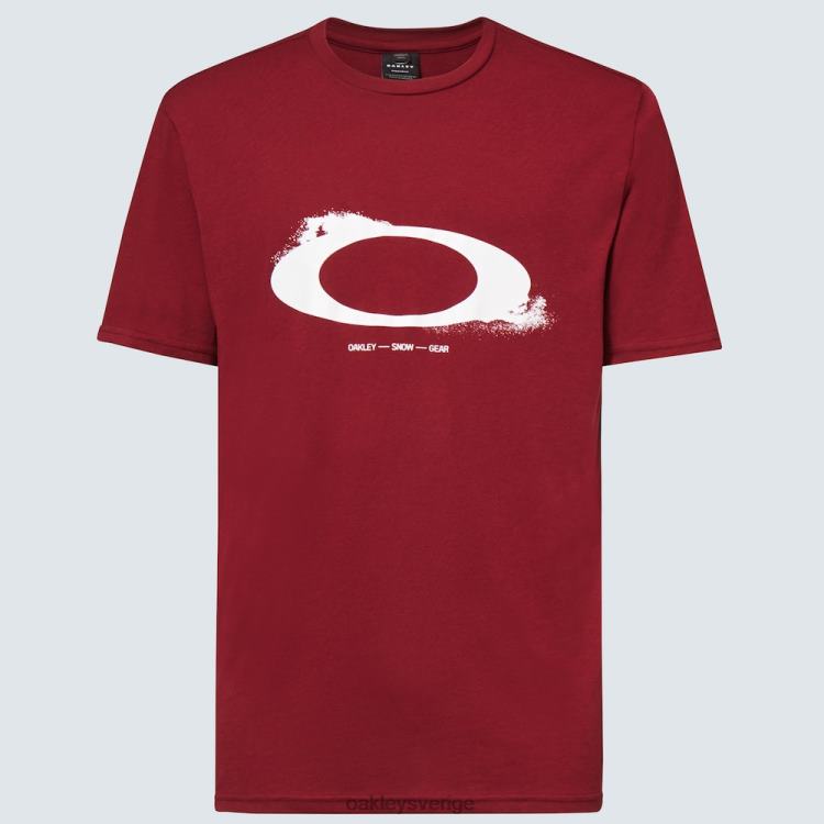 Oakley ellipsnebulosa t-shirt T8RX02352 järnröd