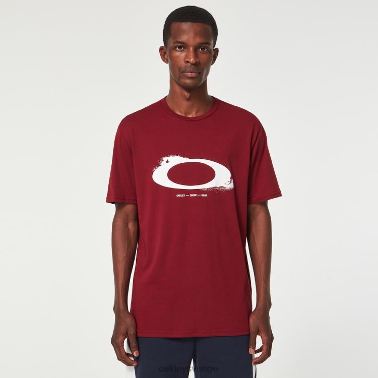 Oakley ellipsnebulosa t-shirt T8RX02352 järnröd