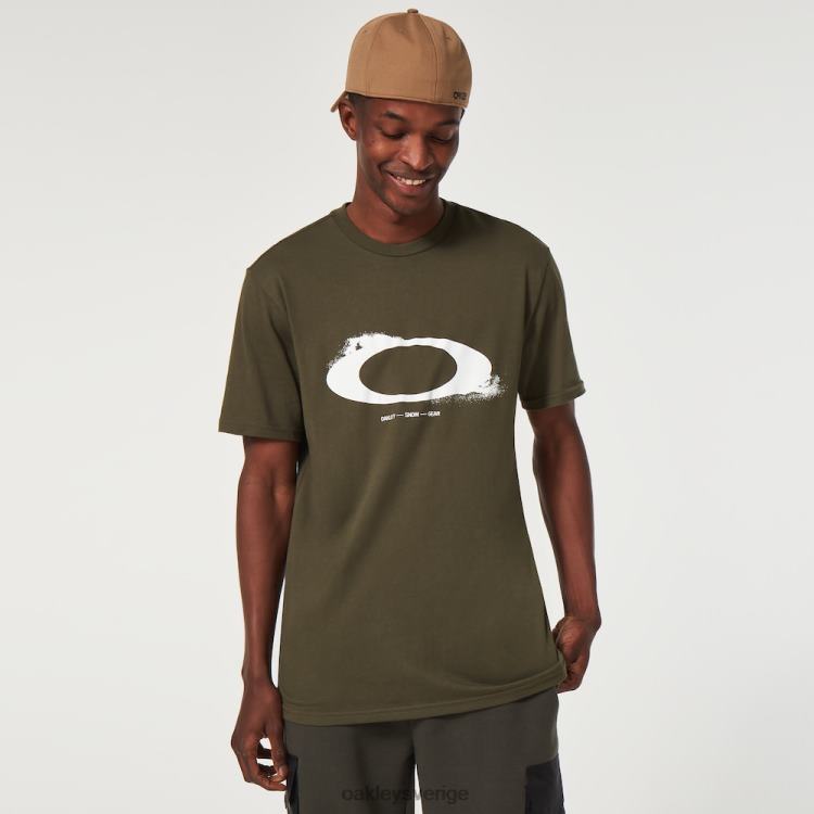 Oakley ellipsnebulosa t-shirt T8RX02353 ny mörk borste